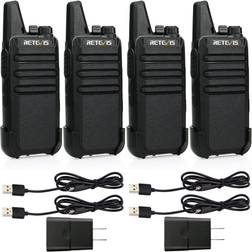 Retevis RT22 Two Way Radio Long Range Rechargeable,Portable 2 Way Radio,Handsfree Walkie Talkie for Adults Commercialâ¦ outofstock